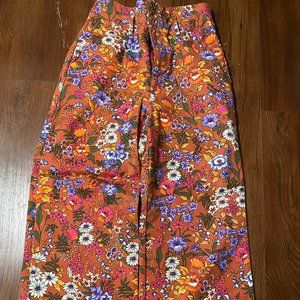Anthropologie High waisted floral pants